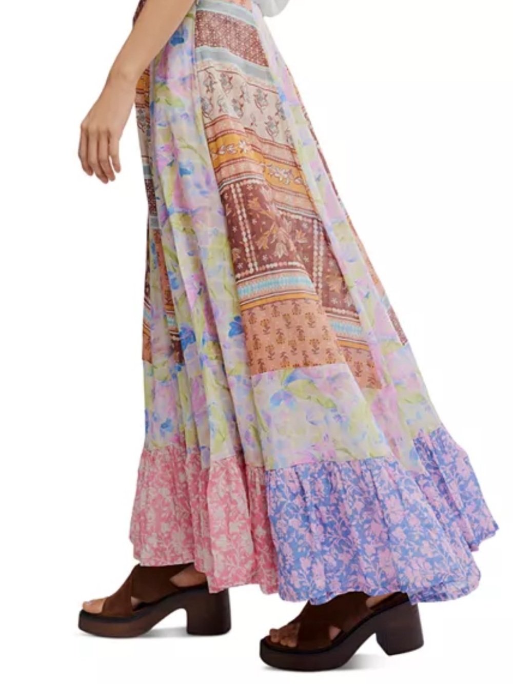 FREE PEOPLE | Santa Eulalia Printed Maxi Skirt | - Picture 12 of 15
